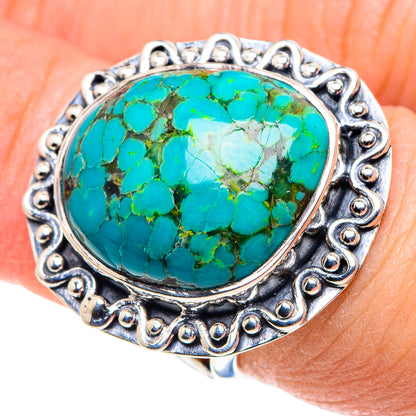 Tibetan Turquoise Rings handcrafted by Ana Silver Co - RING93783