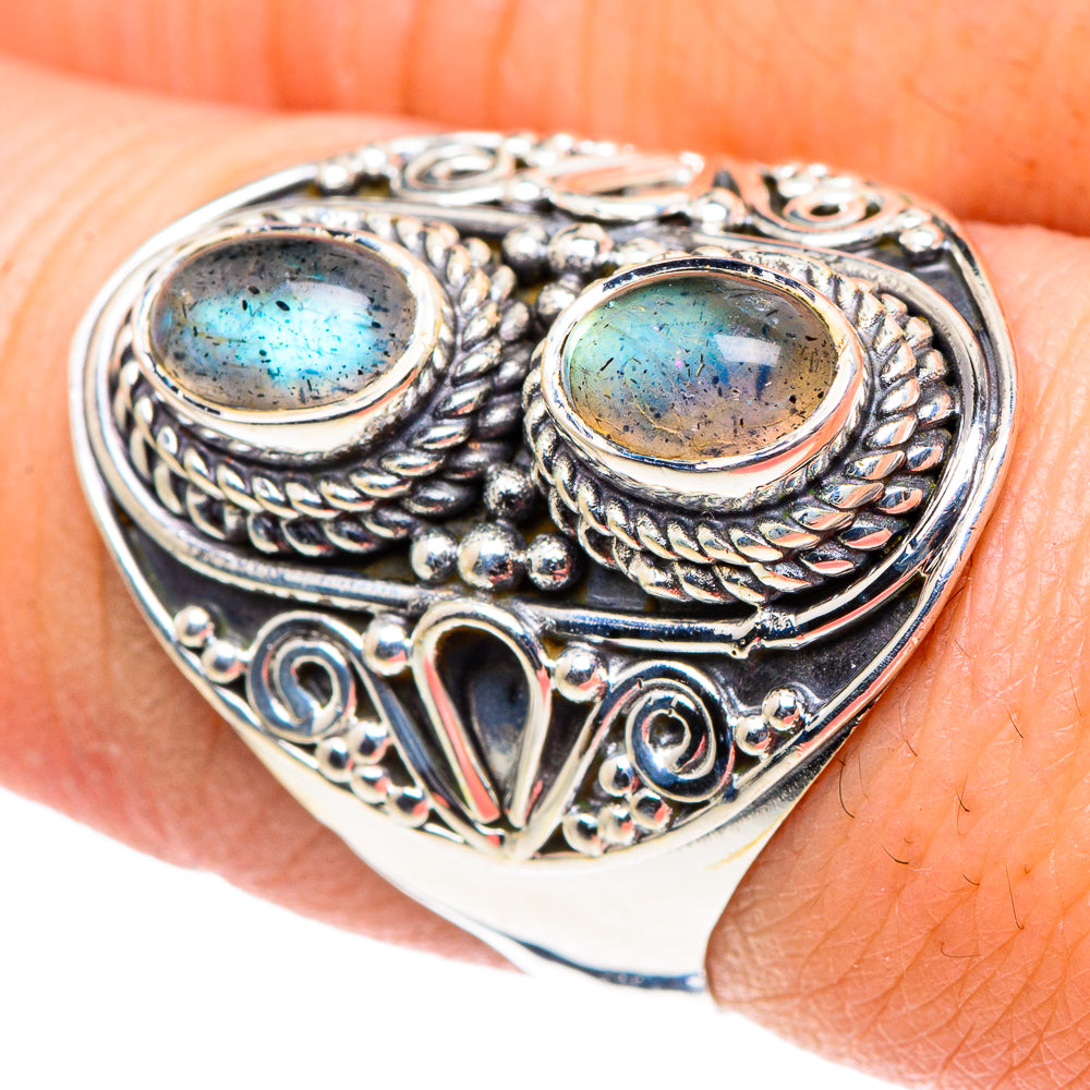 Labradorite Rings handcrafted by Ana Silver Co - RING93786
