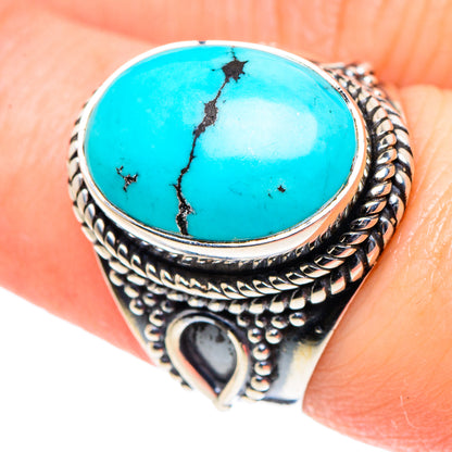 Tibetan Turquoise Rings handcrafted by Ana Silver Co - RING93789