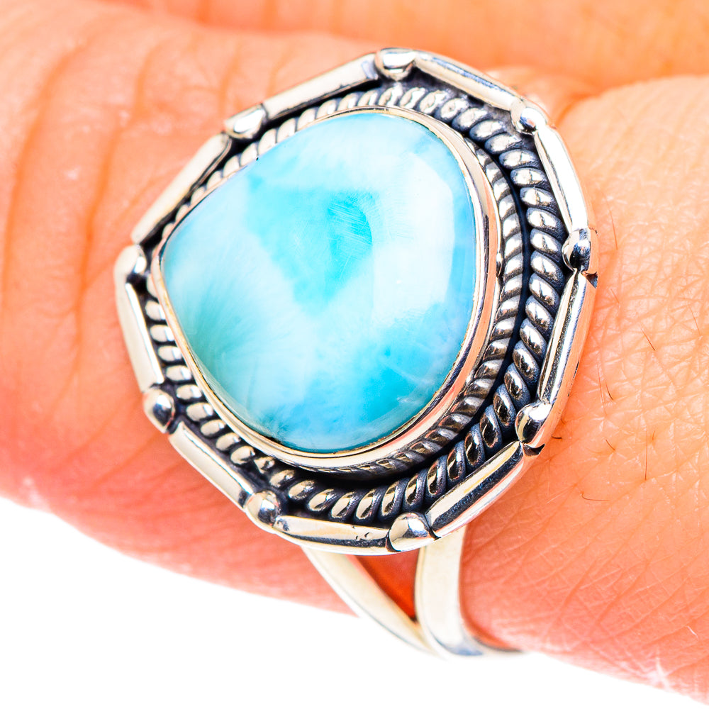 Larimar Rings handcrafted by Ana Silver Co - RING93790