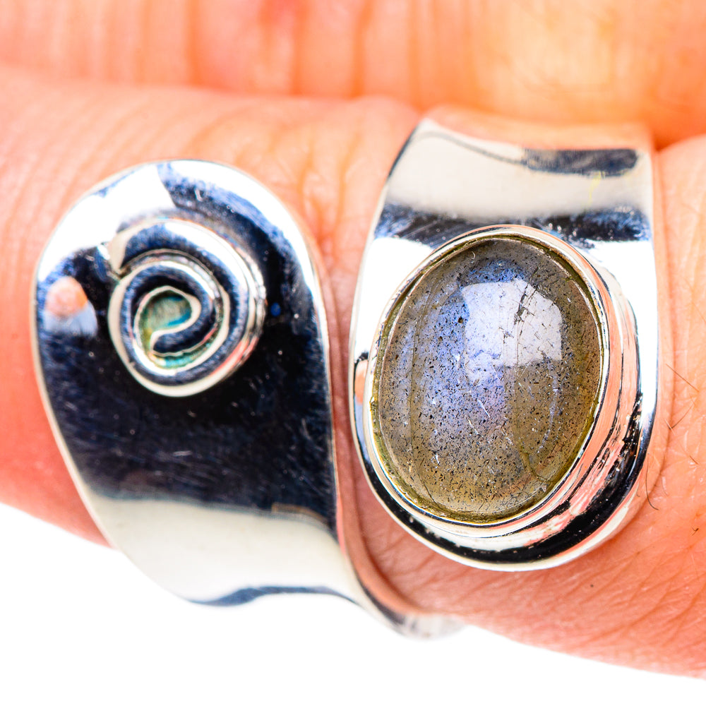 Labradorite Rings handcrafted by Ana Silver Co - RING93806