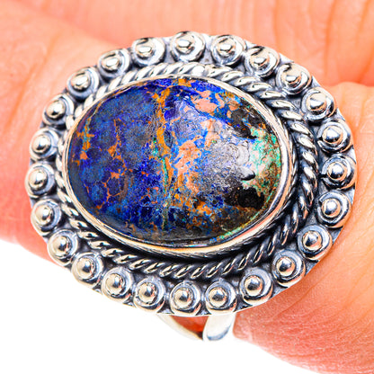 Azurite Rings handcrafted by Ana Silver Co - RING93810