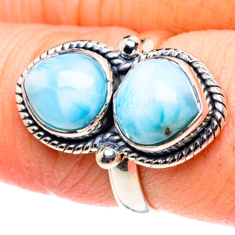 Larimar Rings handcrafted by Ana Silver Co - RING93811