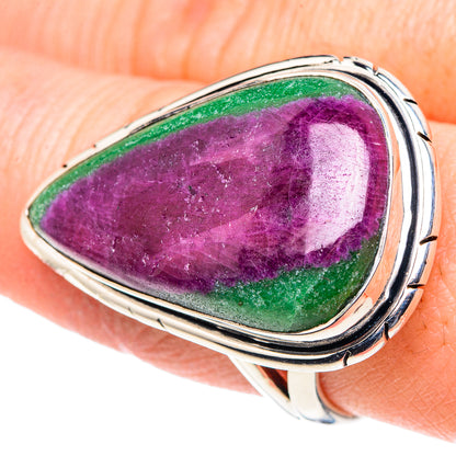 Ruby Zoisite Rings handcrafted by Ana Silver Co - RING93825