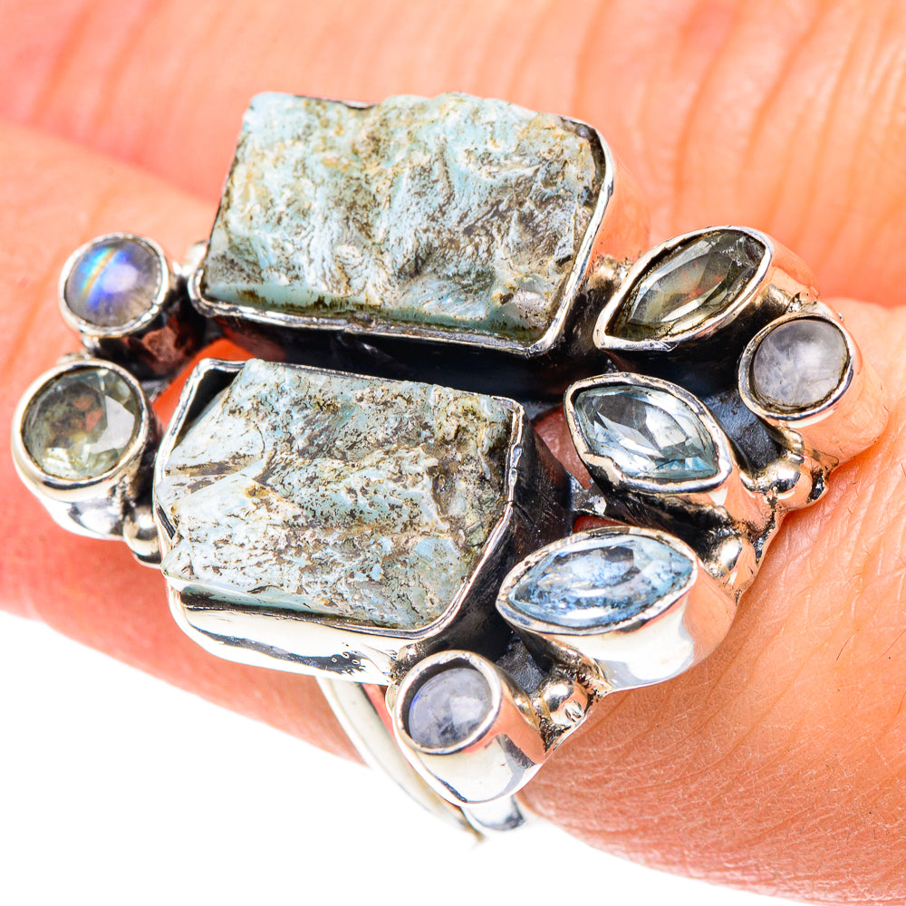 Larimar Rings handcrafted by Ana Silver Co - RING93832