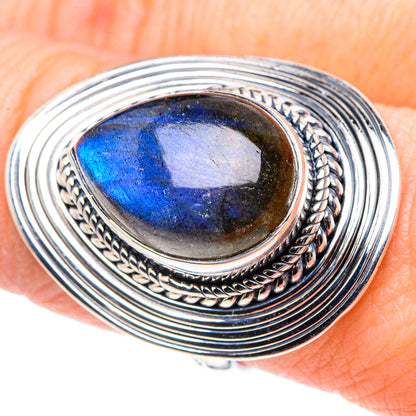 Labradorite Rings handcrafted by Ana Silver Co - RING93835