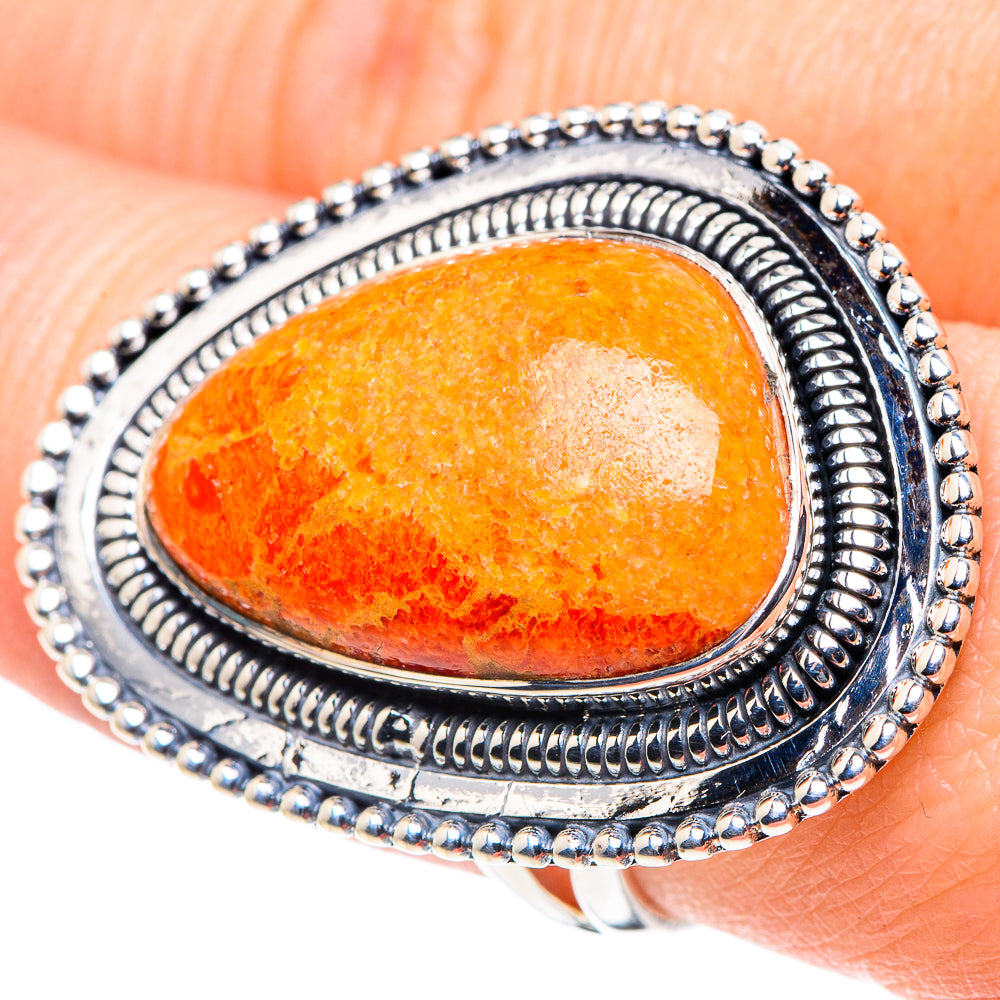 Sponge Coral Rings handcrafted by Ana Silver Co - RING93847