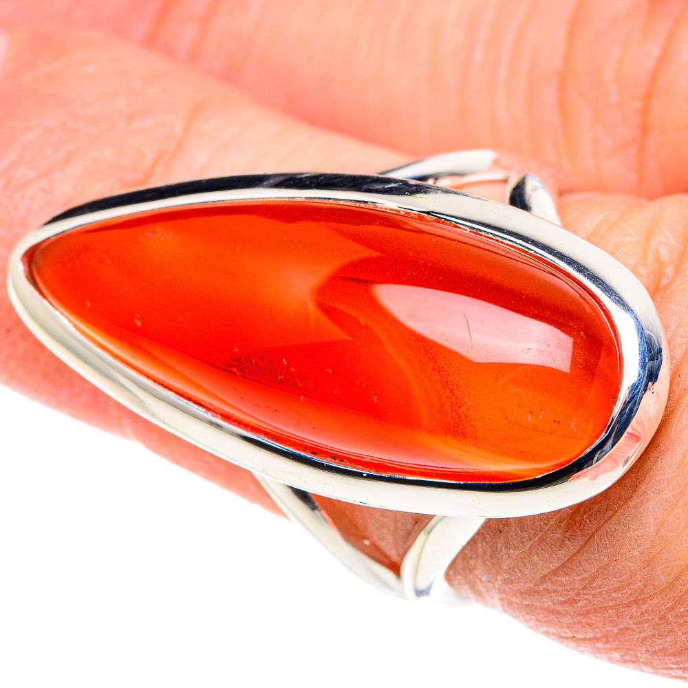 Carnelian Rings handcrafted by Ana Silver Co - RING93848