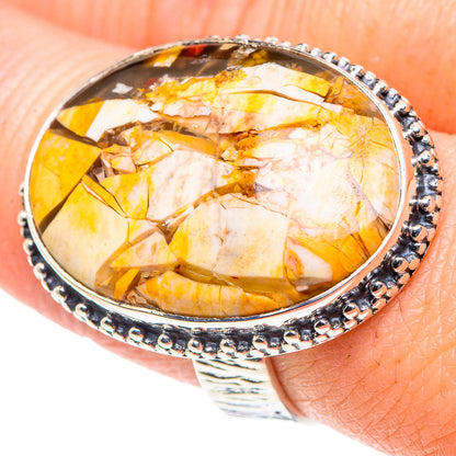 Brecciated Mookaite Rings handcrafted by Ana Silver Co - RING93850