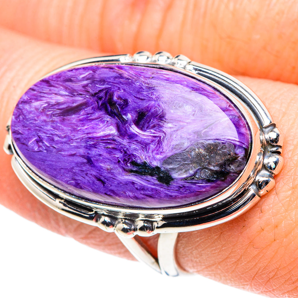 Charoite Rings handcrafted by Ana Silver Co - RING93855