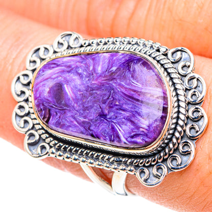Charoite Rings handcrafted by Ana Silver Co - RING93856