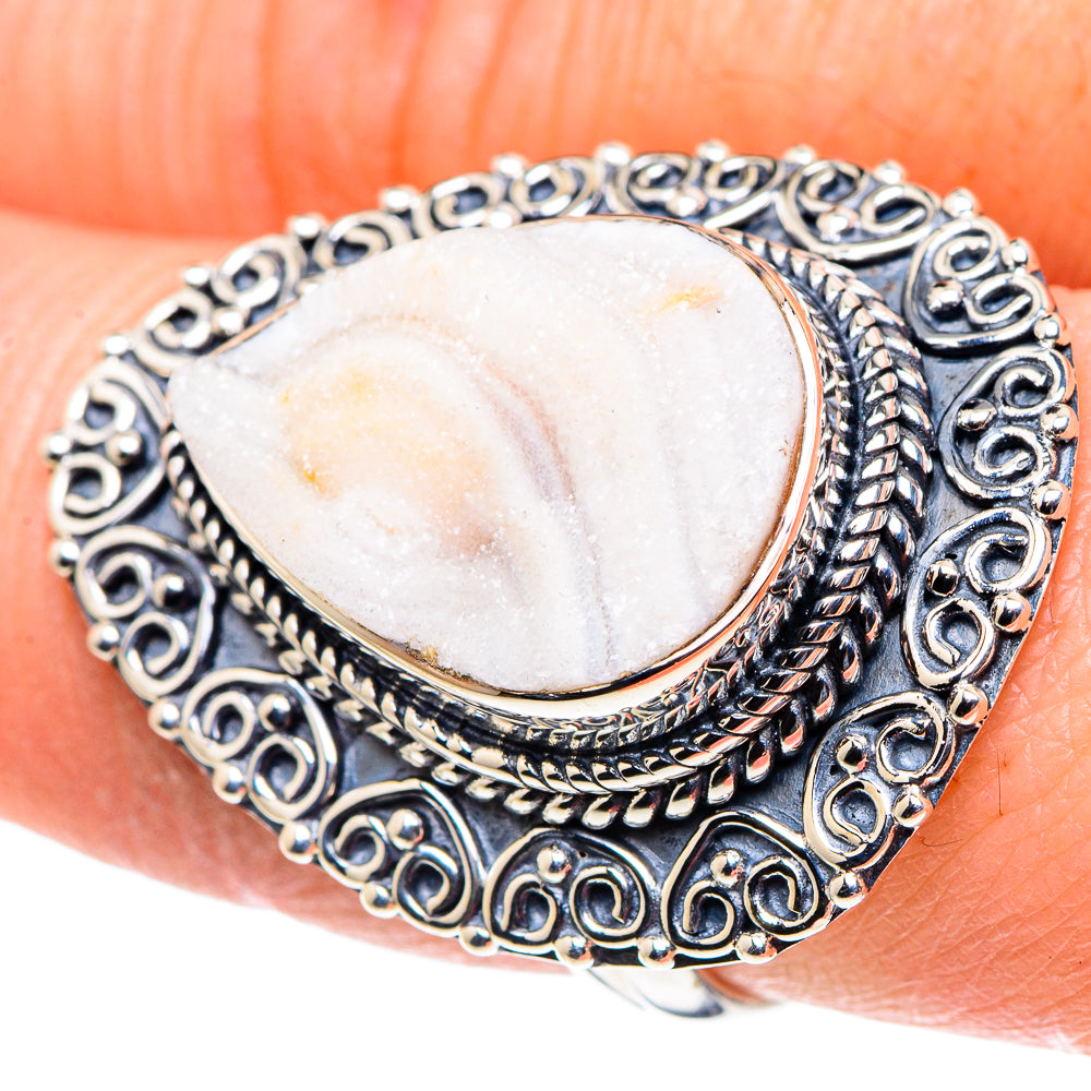Desert Druzy Rings handcrafted by Ana Silver Co - RING93862