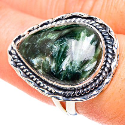Seraphinite Rings handcrafted by Ana Silver Co - RING93879