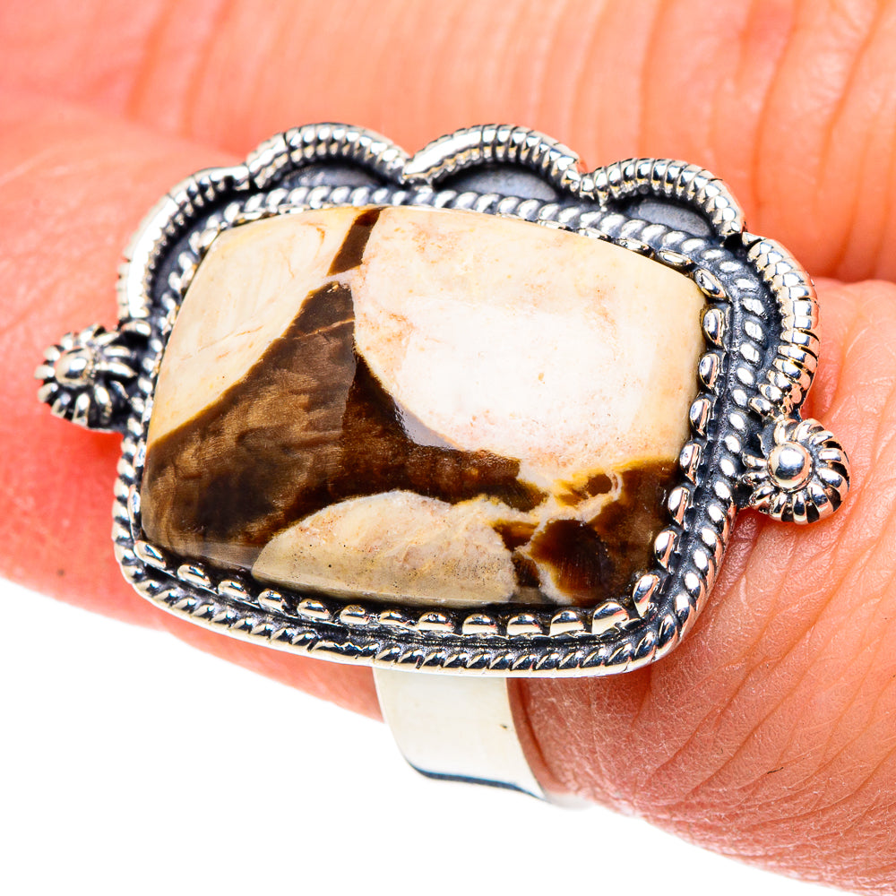 Peanut Wood Jasper Rings handcrafted by Ana Silver Co - RING93885