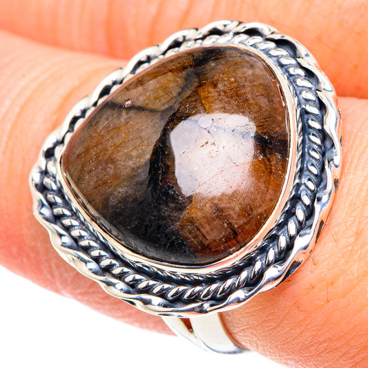 Chiastolite Rings handcrafted by Ana Silver Co - RING93887