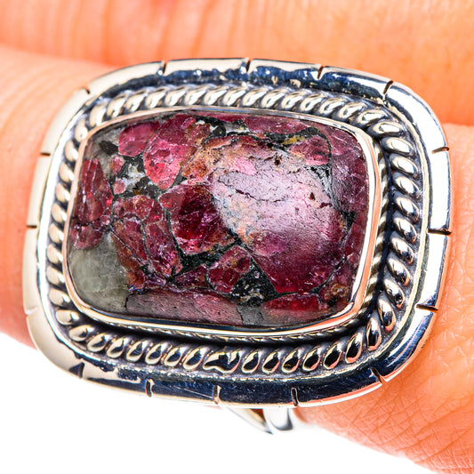 Russian Eudialyte Rings handcrafted by Ana Silver Co - RING93894
