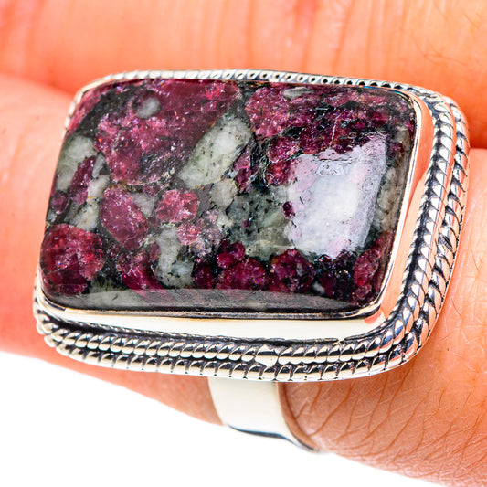 Russian Eudialyte Rings handcrafted by Ana Silver Co - RING93895