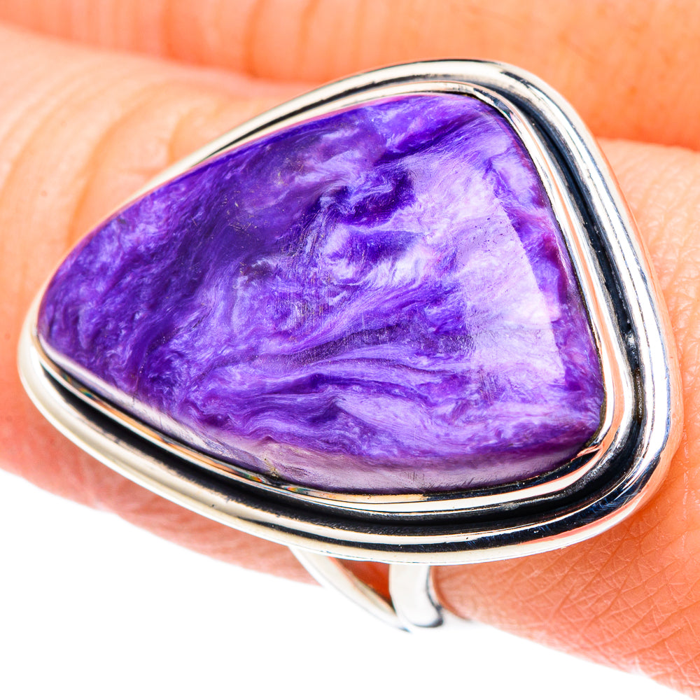 Charoite Rings handcrafted by Ana Silver Co - RING93896