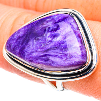 Charoite Rings handcrafted by Ana Silver Co - RING93896