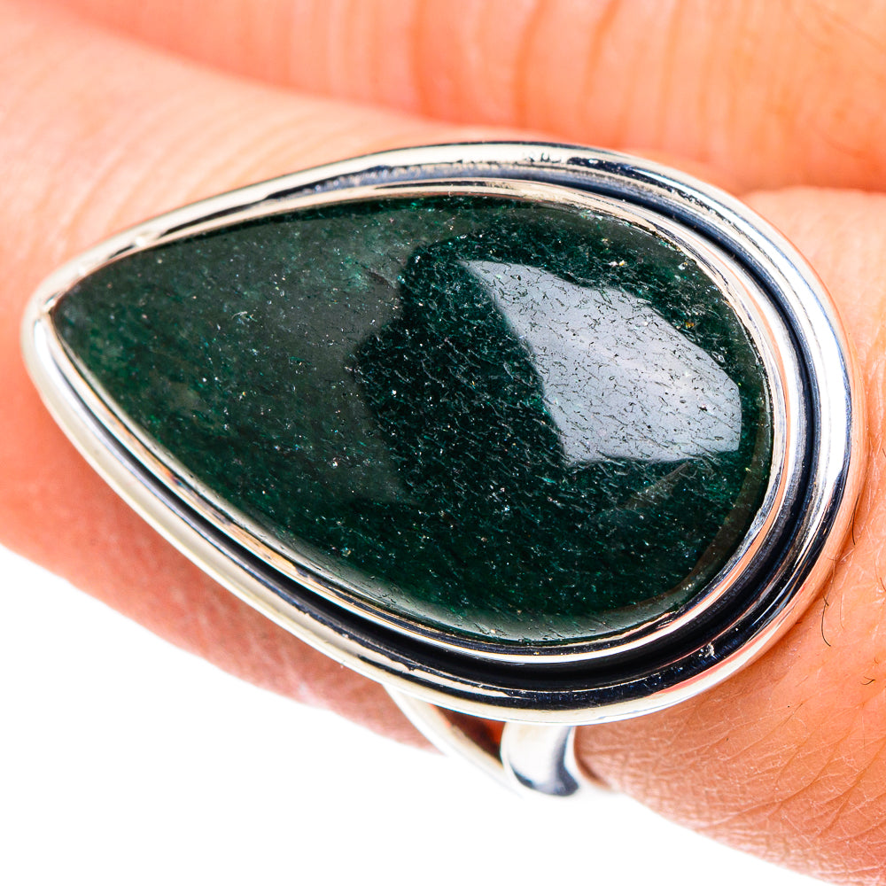 Green Aventurine Rings handcrafted by Ana Silver Co - RING93913