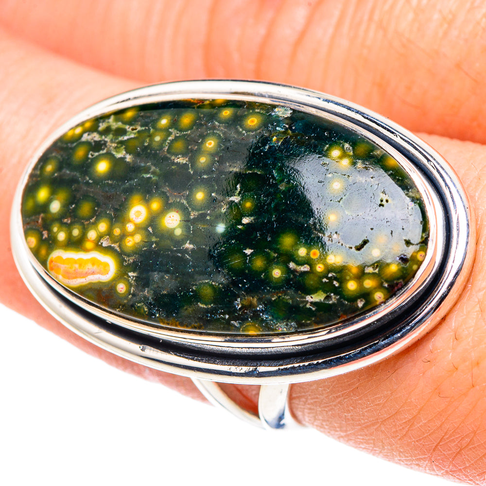 Ocean Jasper Rings handcrafted by Ana Silver Co - RING93914