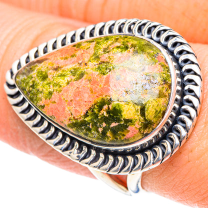 Unakite Rings handcrafted by Ana Silver Co - RING93917