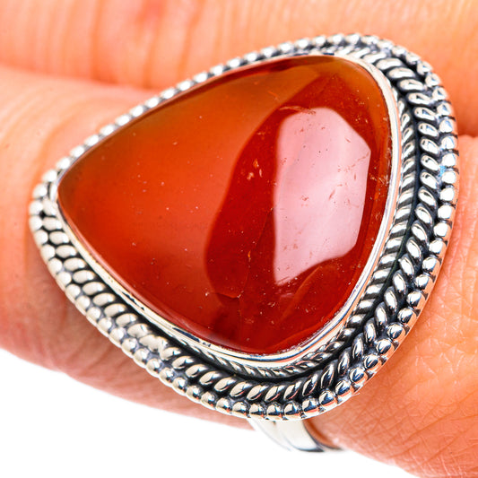 Red Onyx Rings handcrafted by Ana Silver Co - RING93925