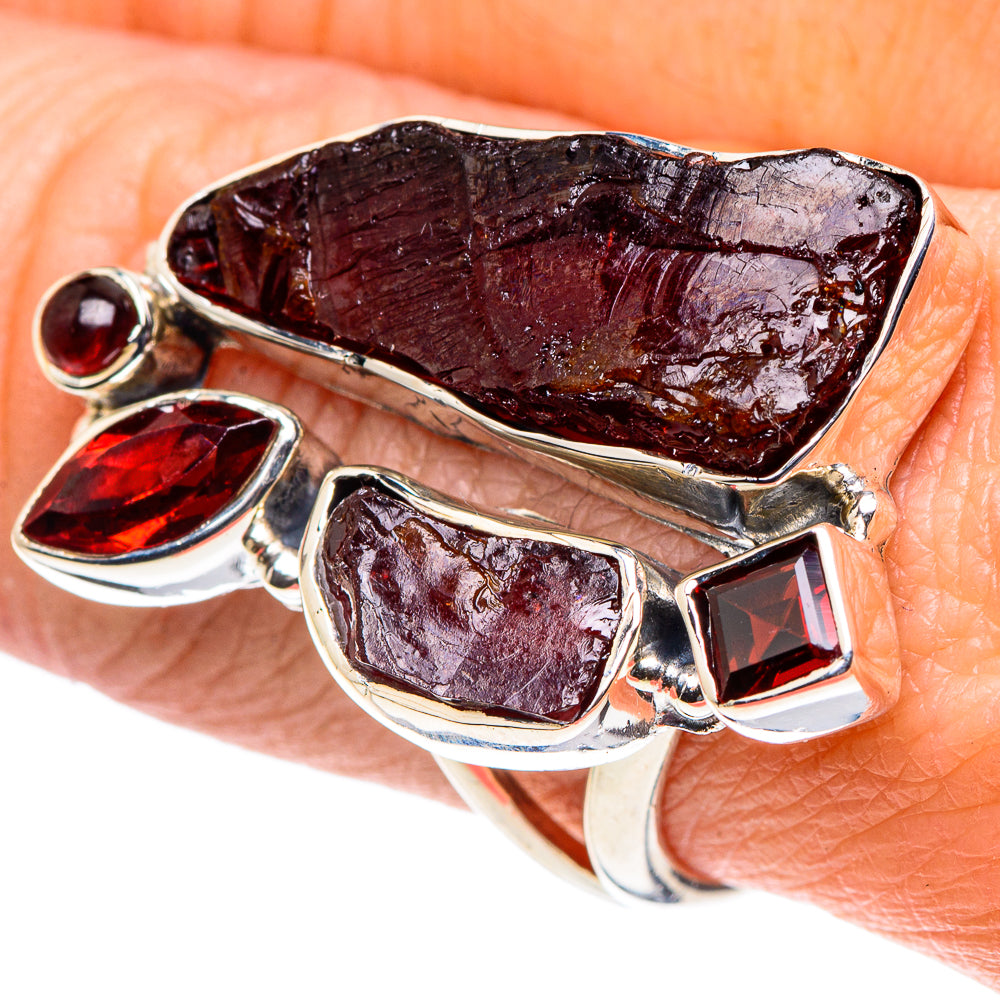 Garnet Rings handcrafted by Ana Silver Co - RING93928