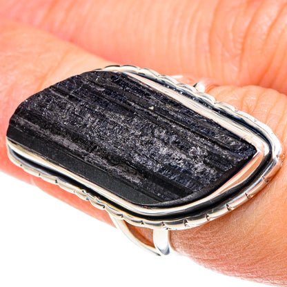 Black Tourmaline Rings handcrafted by Ana Silver Co - RING93932
