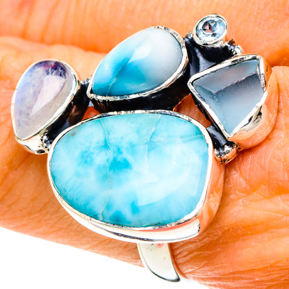 Larimar Rings handcrafted by Ana Silver Co - RING93936