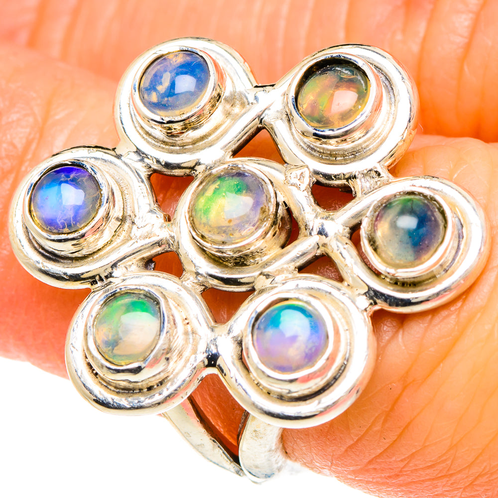 Ethiopian Opal Rings handcrafted by Ana Silver Co - RING93954