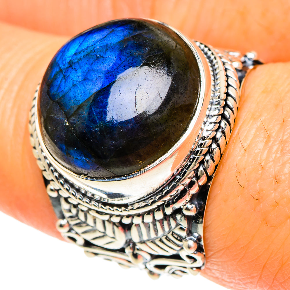Labradorite Rings handcrafted by Ana Silver Co - RING93959