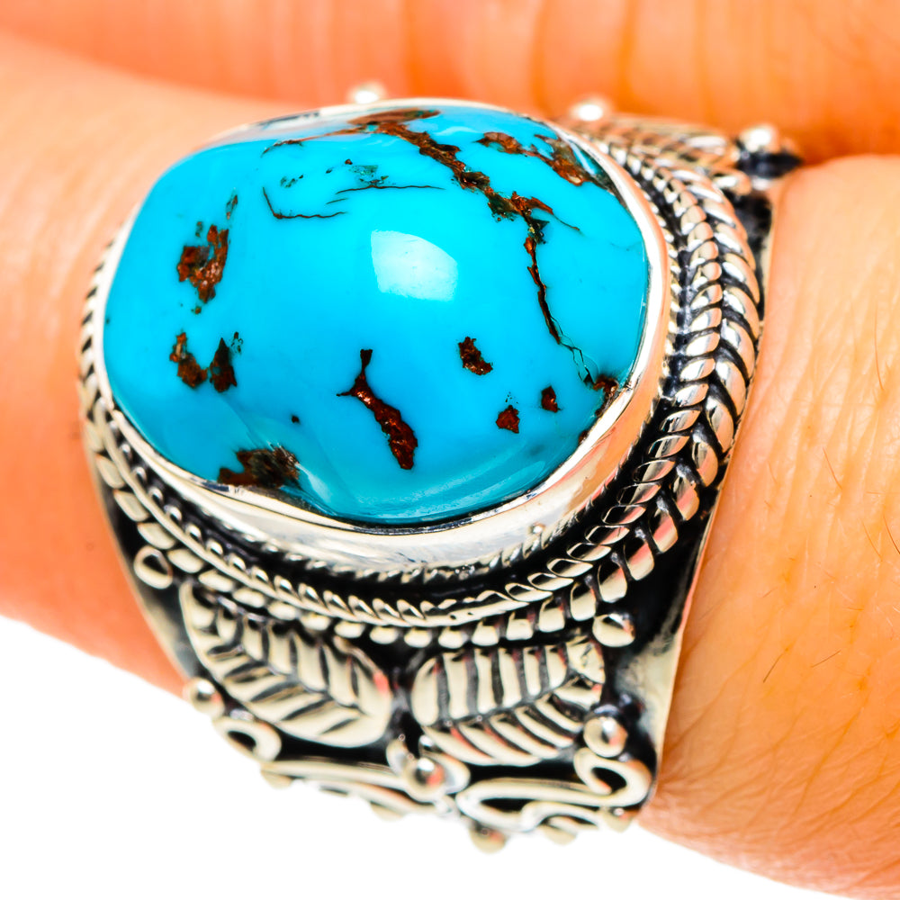 Tibetan Turquoise Rings handcrafted by Ana Silver Co - RING93962