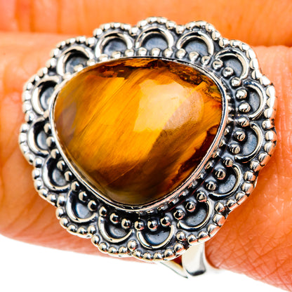 Tiger Eye Rings handcrafted by Ana Silver Co - RING93965