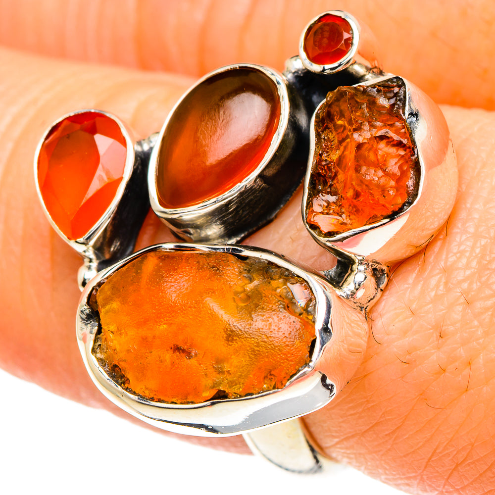 Carnelian Rings handcrafted by Ana Silver Co - RING93968