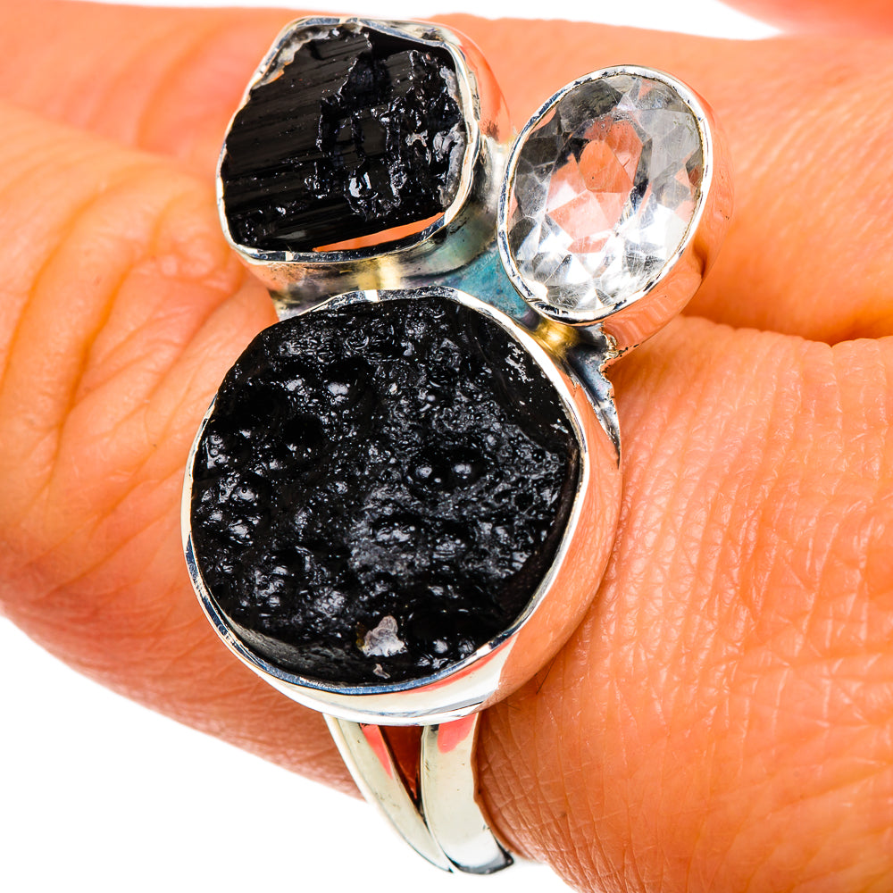 Tektite Rings handcrafted by Ana Silver Co - RING93976
