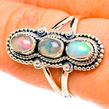 Ethiopian Opal Rings handcrafted by Ana Silver Co - RING93979