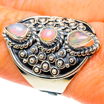 Ethiopian Opal Rings handcrafted by Ana Silver Co - RING93980