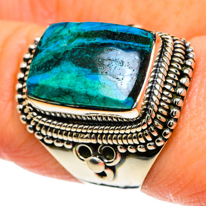 Chrysocolla Rings handcrafted by Ana Silver Co - RING93984