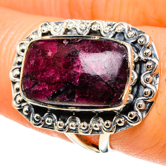 Russian Eudialyte Rings handcrafted by Ana Silver Co - RING93995