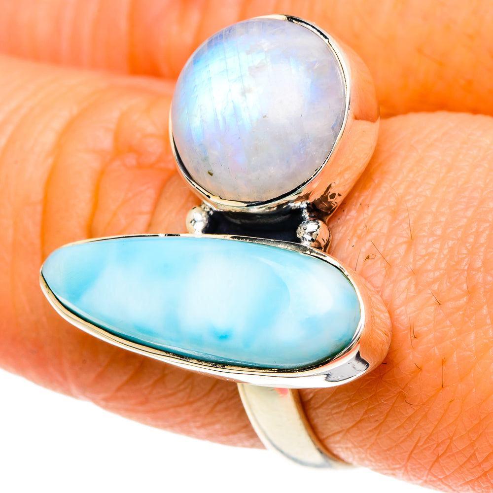 Larimar Rings handcrafted by Ana Silver Co - RING94007