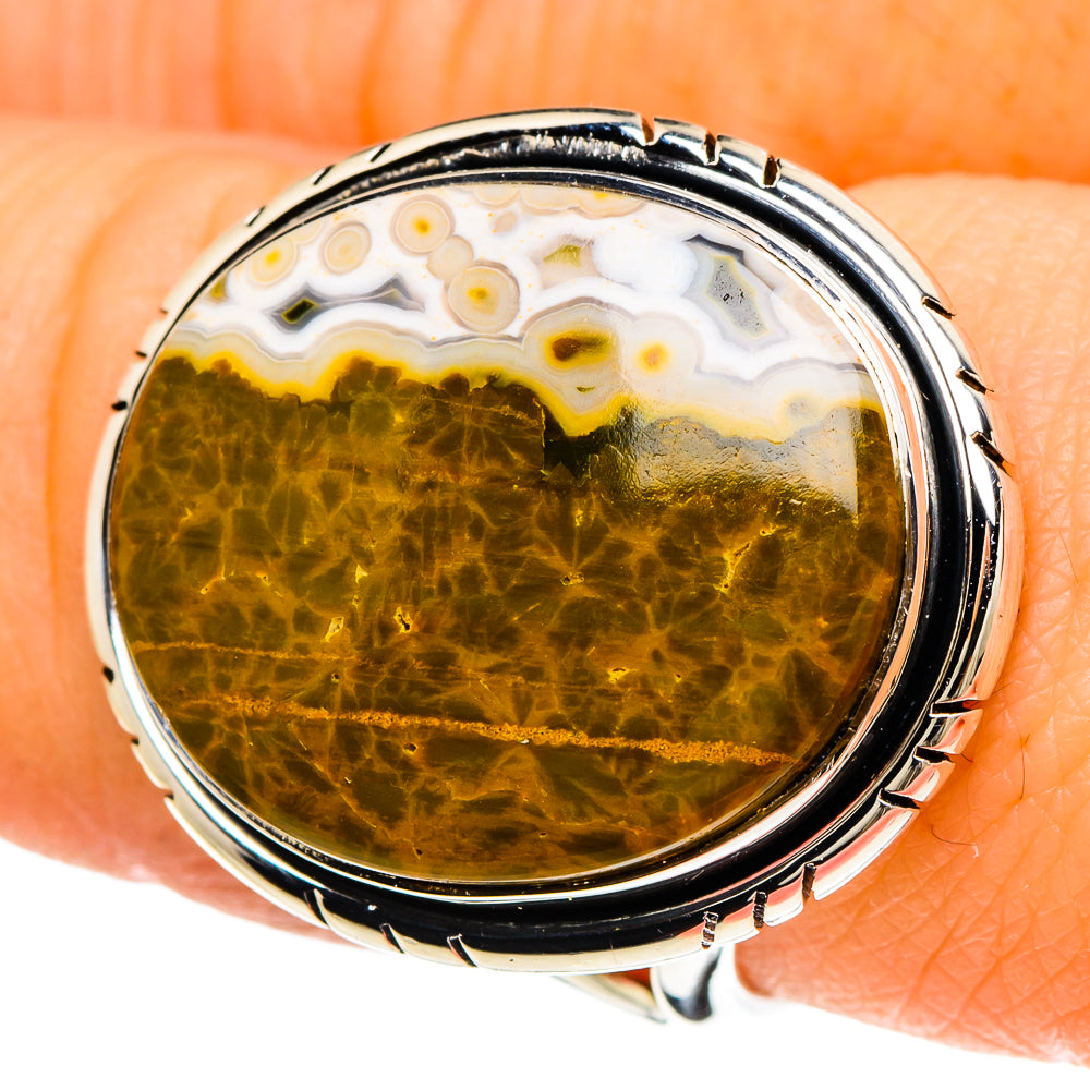 Ocean Jasper Rings handcrafted by Ana Silver Co - RING94025