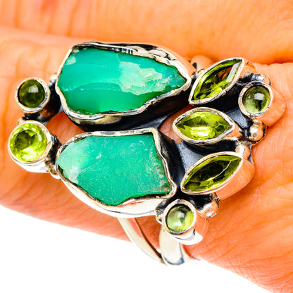 Chrysoprase Rings handcrafted by Ana Silver Co - RING94026