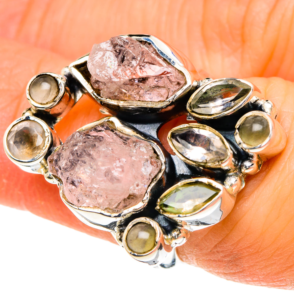 Rose Quartz Rings handcrafted by Ana Silver Co - RING94028