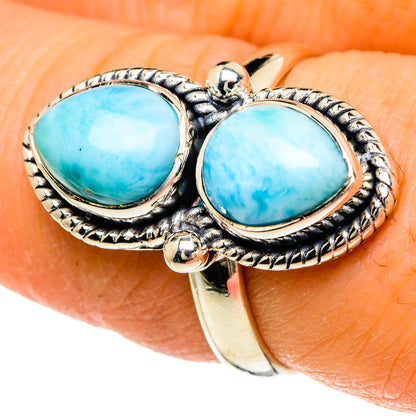 Larimar Rings handcrafted by Ana Silver Co - RING94038