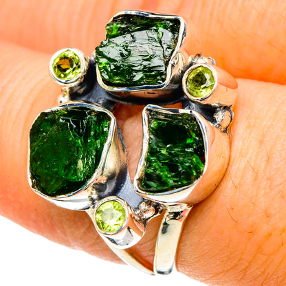 Chrome Diopside Rings handcrafted by Ana Silver Co - RING94047