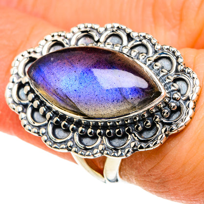 Labradorite Rings handcrafted by Ana Silver Co - RING94058