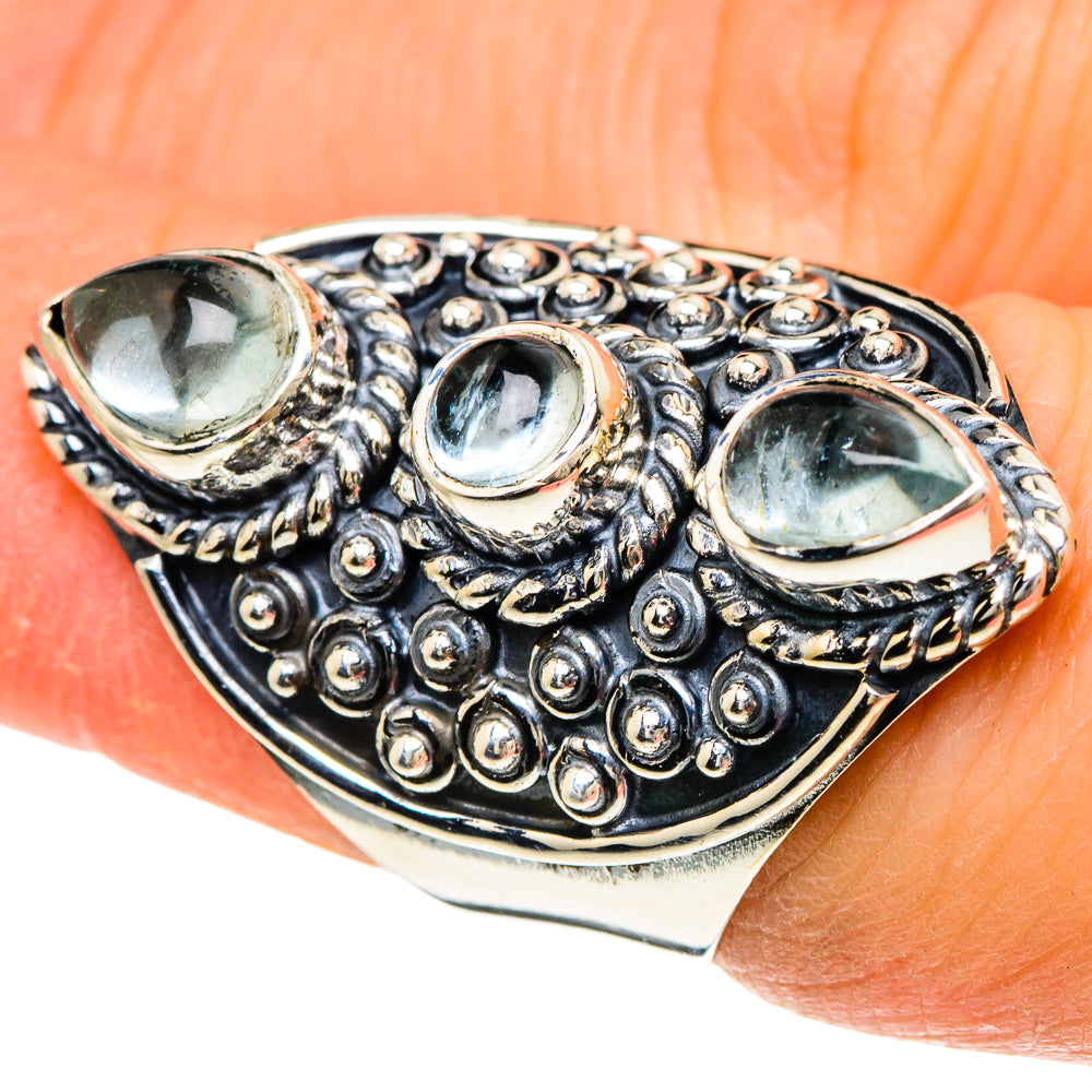 Aquamarine Rings handcrafted by Ana Silver Co - RING94062