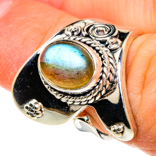 Labradorite Rings handcrafted by Ana Silver Co - RING94067