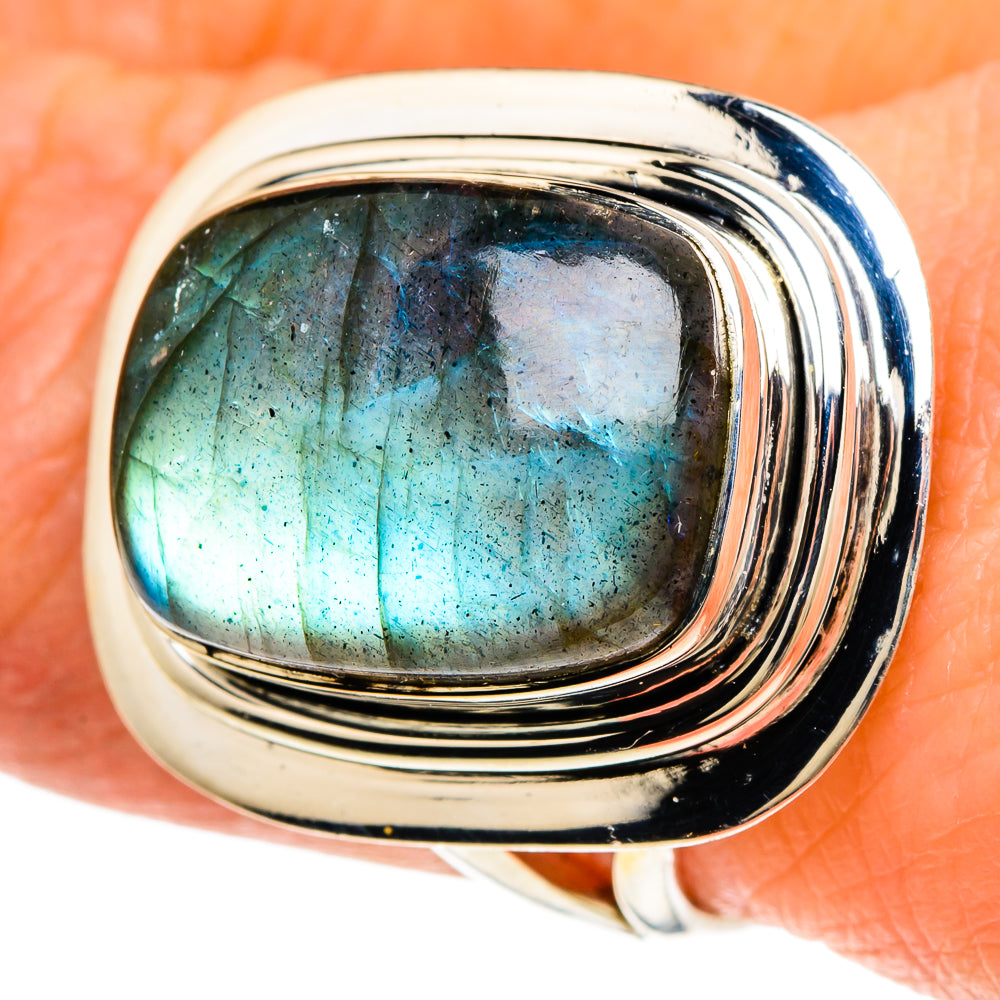 Labradorite Rings handcrafted by Ana Silver Co - RING94077